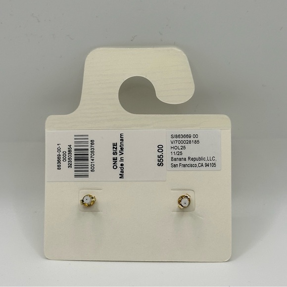 Banana Republic Women’s Earrings Oversized Gold Heart Stud NWT - Picture 7 of 7